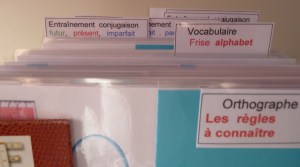 BOITE f fiches plast